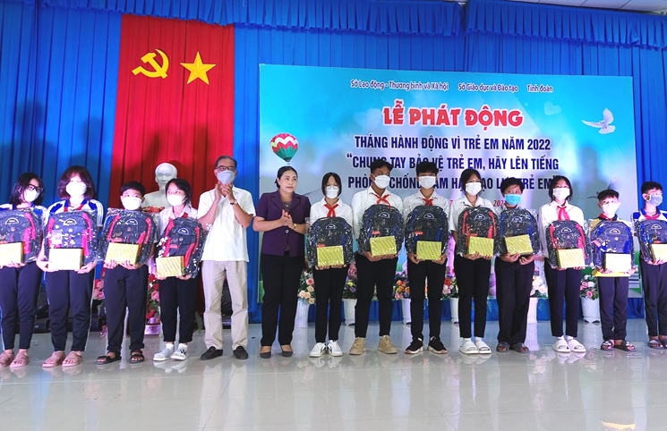 Trà Vinh tổ chức Lễ Phát động Tháng hành động vì trẻ em năm 2022