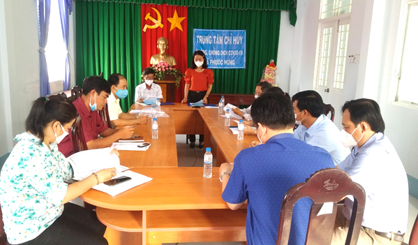 Sở Lao động - Thương binh và Xã hội phối hợp với Đảng ủy, UBND xã Phước Hưng tổ chức lễ ký kết nghĩa xã đỡ đầu năm 2022 